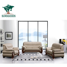 Factory Supply Soft Genuine Leather Couches for Wholesale